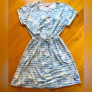 BCBG Blue and White Striped Girls Dress